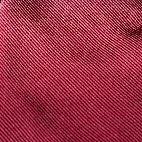 Cerruti Maroon Solid Color 100% Silk Men's Designer Tie Italy - Picture 5 of 5